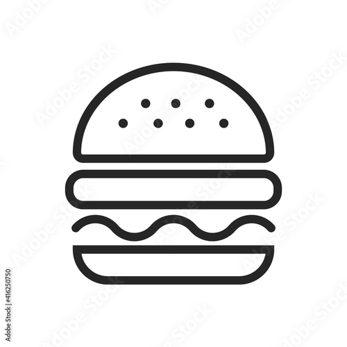 burger hamburger logo icon design