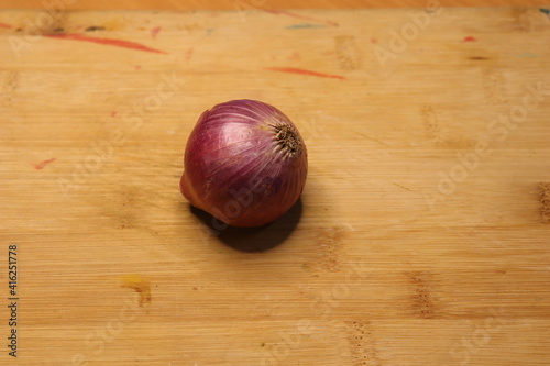 Pickled chopped red onion for cooking image