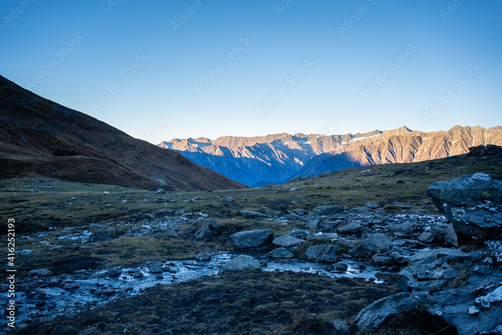 Landscape in the morning in Manali, Himachal Pradesh, India Landscape in the morning in Manali, Himachal Pradesh, India
