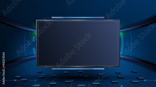 abstract sports tech exhibition concept design background eps 10 vector