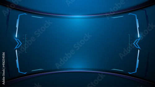 abstract black blue background tech sports concept design template eps 10 vector