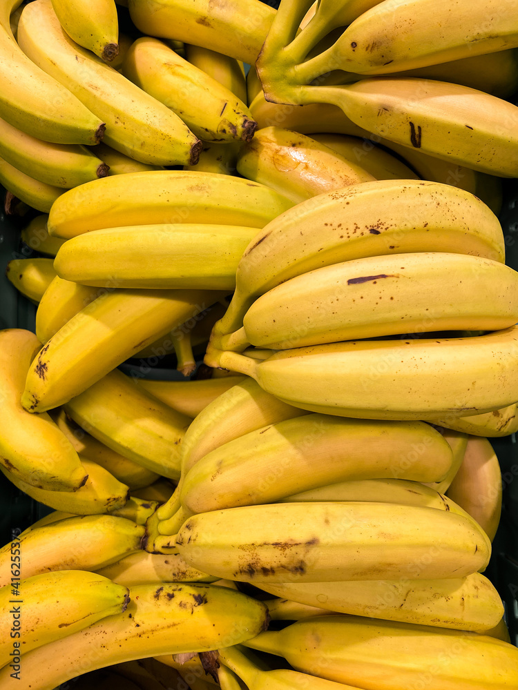 Fresh bananas in the market. Fresh bananas in the market.