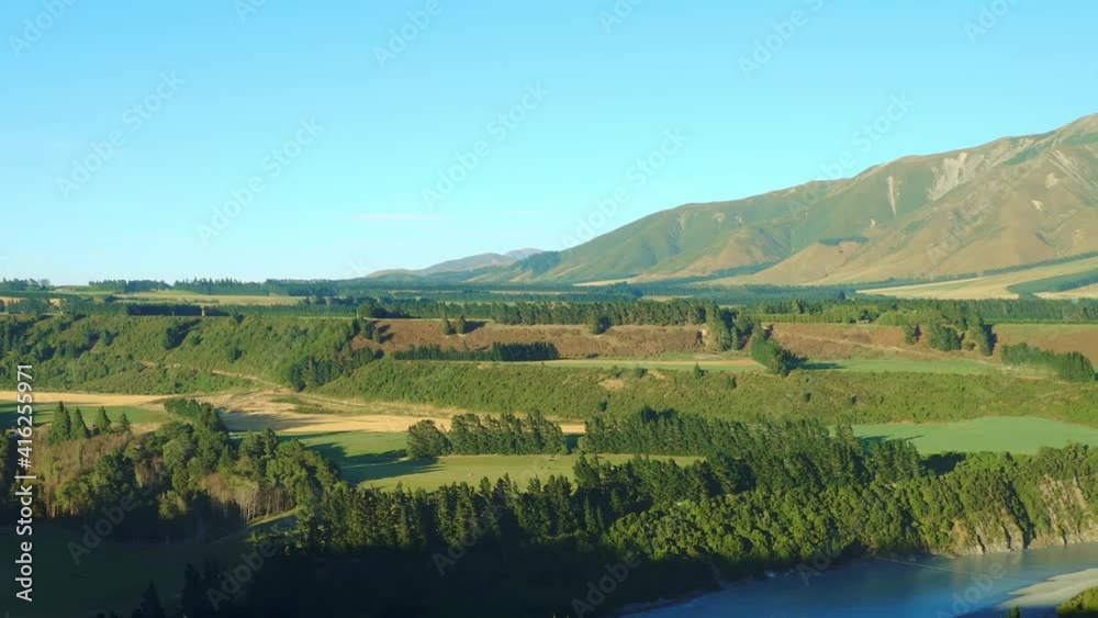 The most beautiful scenery and rolling mountains in Canterbury, New Zealand The most beautiful scenery and rolling mountains in Canterbury, New Zealand