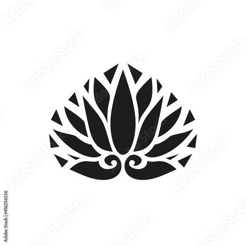 Japan style design flower Sign, leaf symbol