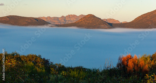 Morning Fog over Wilpena Pound  South Australia