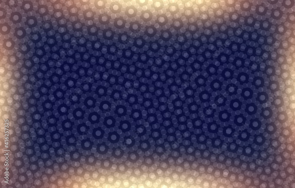 Dark toned background shiny golden frame decorated subtle geometric ornamental pattern. Dark toned background shiny golden frame decorated subtle geometric ornamental pattern.