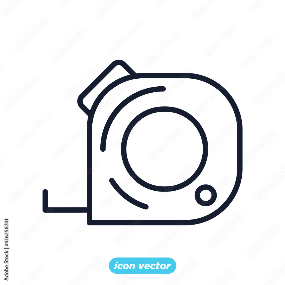 tape measure icon. tape measure symbol template for graphic and web design collection logo vector illustration tape measure icon. tape measure symbol template for graphic and web design collection logo vector illustration