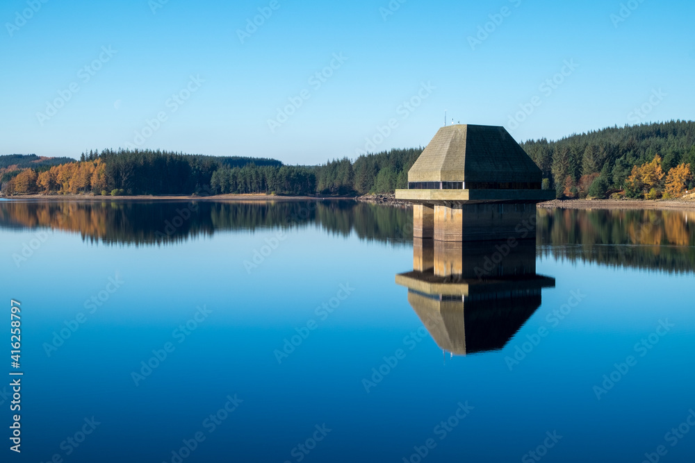 water tower in reservoir 
