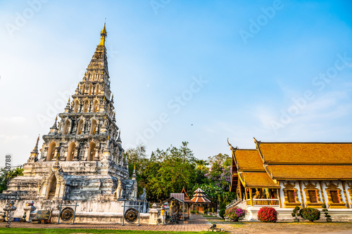Chedi Liem temple or Wat Chedi Liem in Wiang Kum Kam archaeological site photo