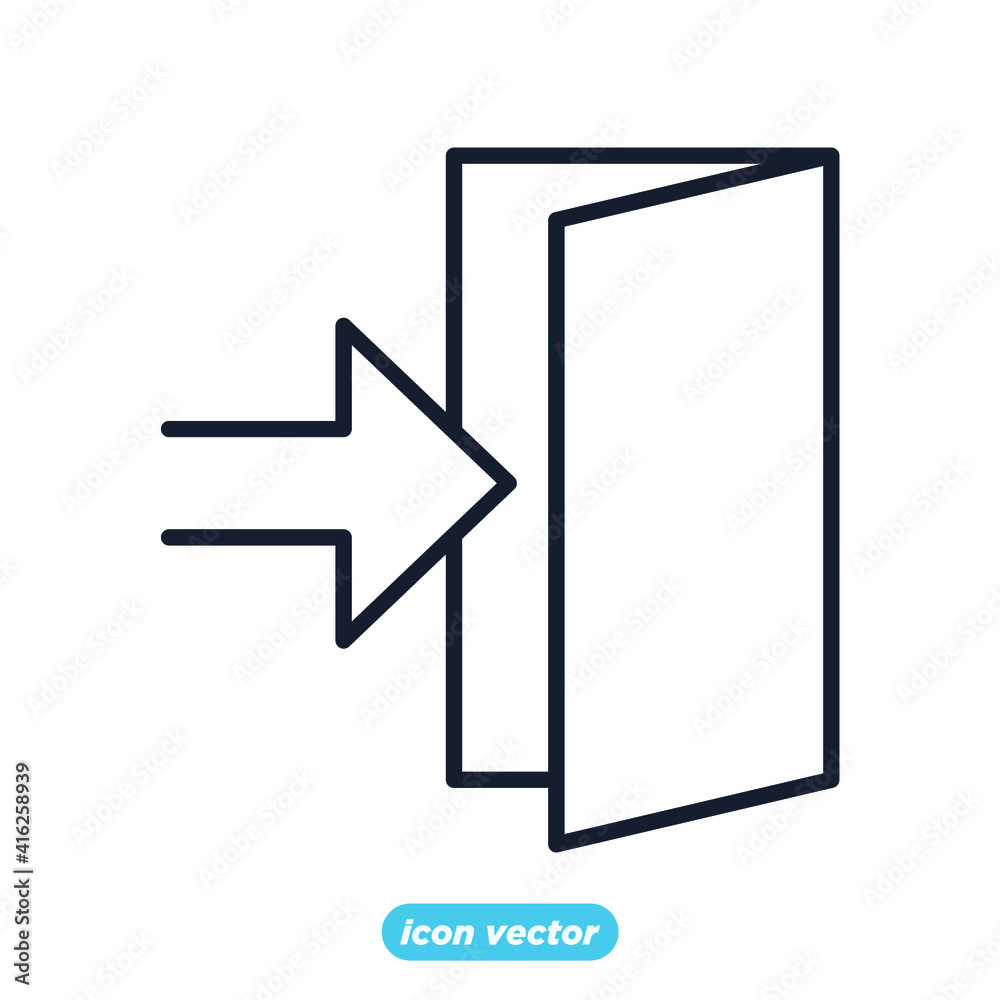 door icon. door symbol template for graphic and web design collection logo vector illustration door icon. door symbol template for graphic and web design collection logo vector illustration