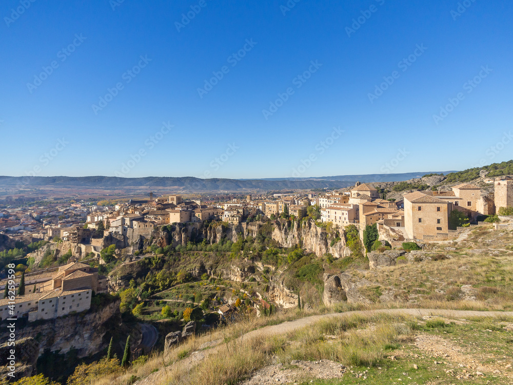 Old Spain - Cuenca city on rocks cliffs