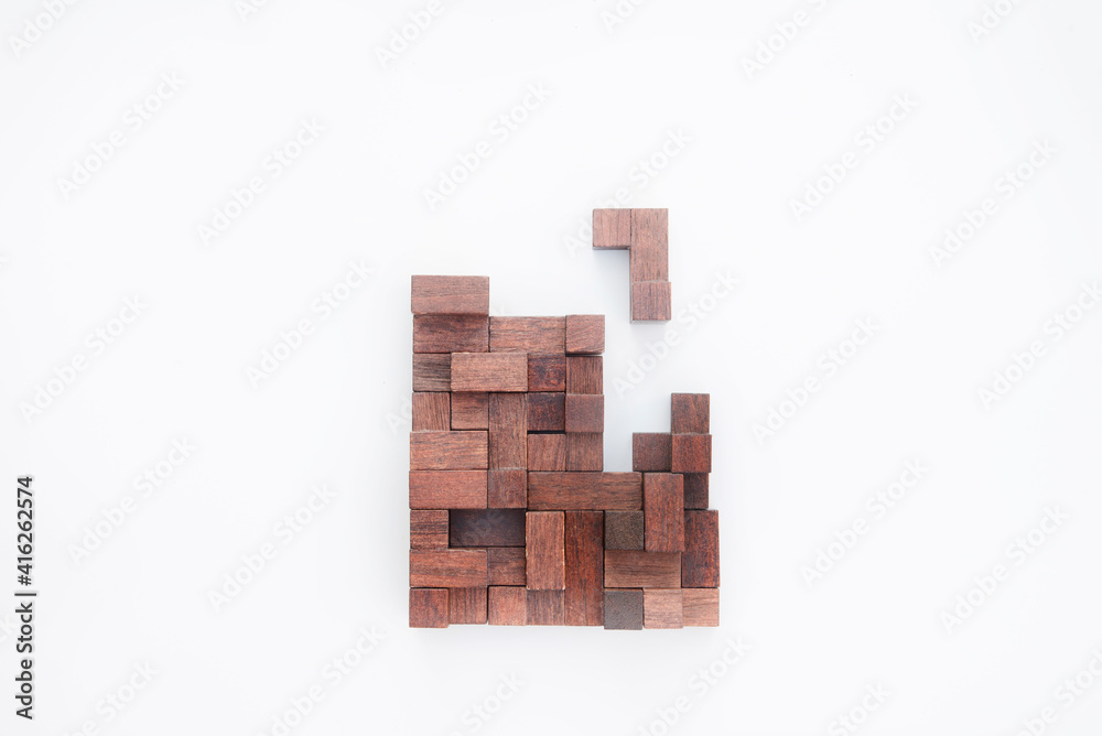 Geometric shapes in top view, creative and logical thinking concept. Geometric shapes in top view, creative and logical thinking concept.