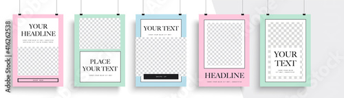 Modern poster template. Easy to adapt to brochure, annual report, magazine, poster, card, corporate presentation, portfolio, flyer, banner, website, app