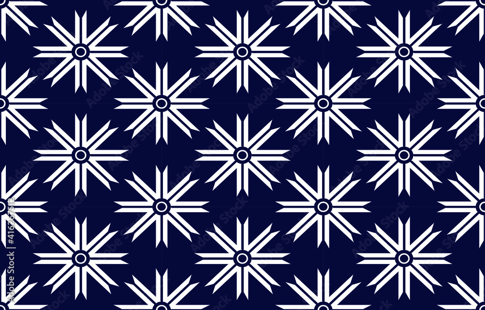 Traditional geometric ethnic pattern for clothing background and wallpaper vector illustration.