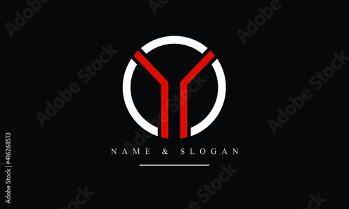 OY, YO, O, Y abstract letters logo monogram photo