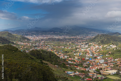 Fototapeta Naklejka Na Ścianę i Meble -  A village in the mountains on the island of Tenerife