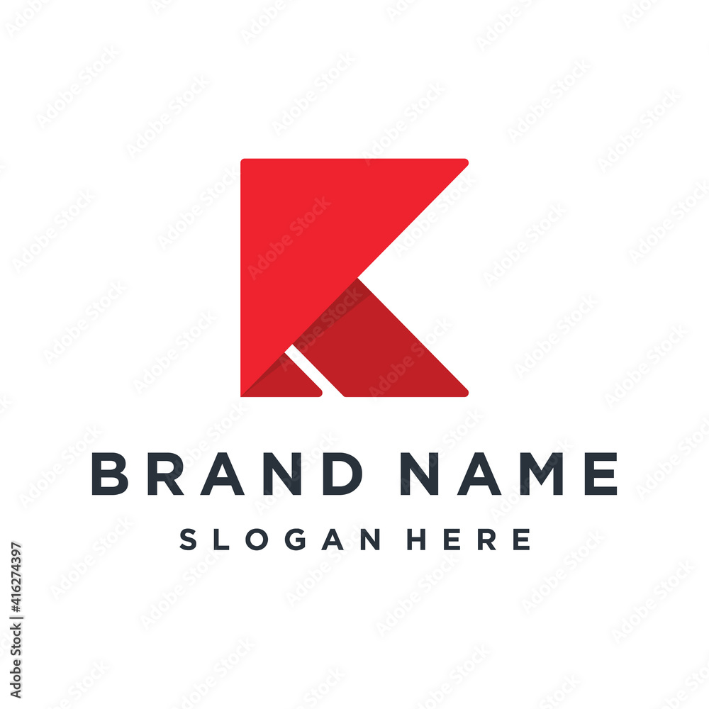 Initials Monogram K letter business logo design vector. Initials Monogram K letter business logo design vector.