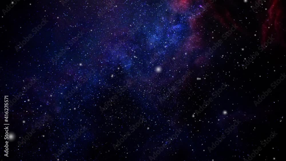 a dark universe full of stars.