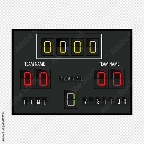 Electronic sport scoreboard
