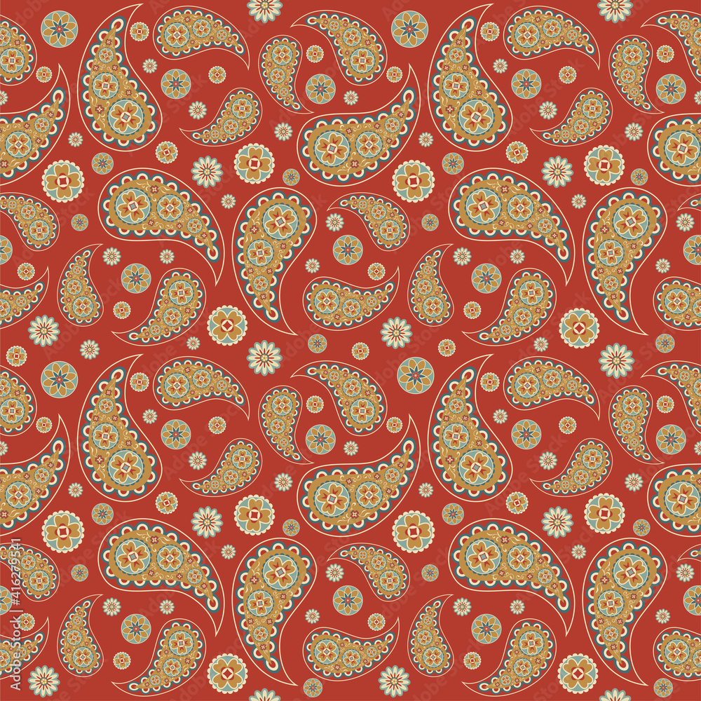 Paisley seamless pattern background Paisley seamless pattern background