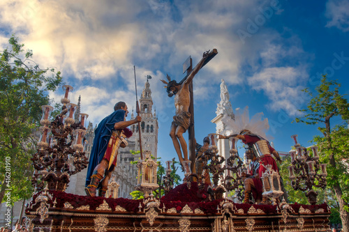 Semana santa en Sevilla, Cristo del Desamparo y Abandono de la hermandad del cerro del águila photo