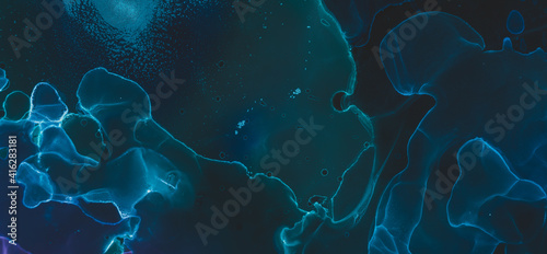 Alcoholic Ink. Art Fluid Artistic Print. Silk