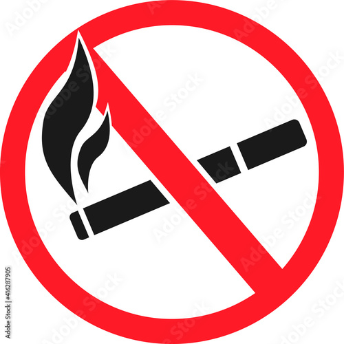 do not smoking icon. smoking not allow icon vector