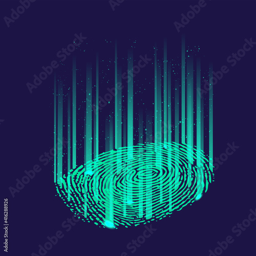 Fingerprint magic element