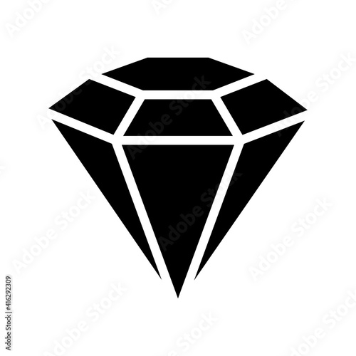 Crystals line vector icon. Geometric gems diamonds vector illustrations collection. For geology or jewelry store