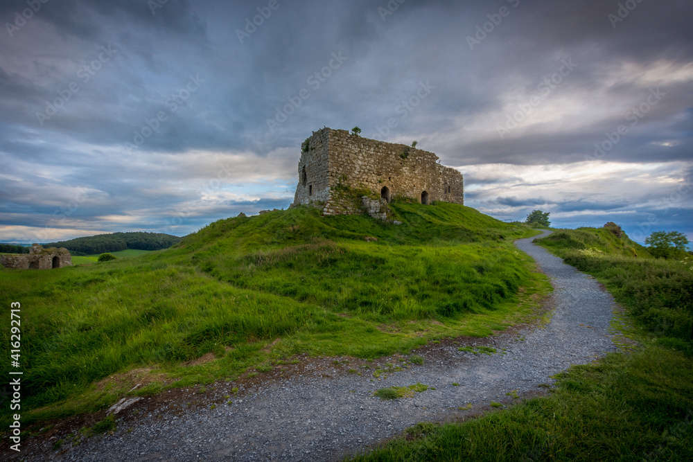 The road that winds, Th Rock of Dunamase, Laois, Ireland