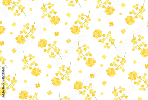 seamless pattern with canola flower for banners, cards, flyers, social media wallpapers, etc.