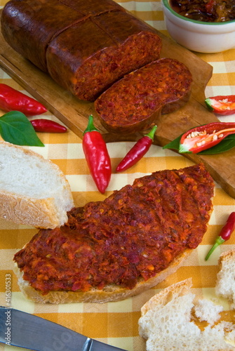 Hot calabrian soft salami (Nduia), Calabria