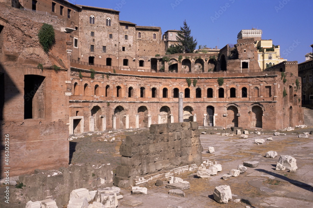 Forum and markets of Trajan, Rome, Lazio Forum and markets of Trajan, Rome, Lazio