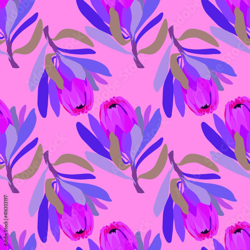 Petal protea, african, pattern, seamless, blossom, flower, floral, flowers, pink, wallpaper, illustration, abstract, design, nature, art, decoration, leaf, spring, plant, white, color, beautiful, 