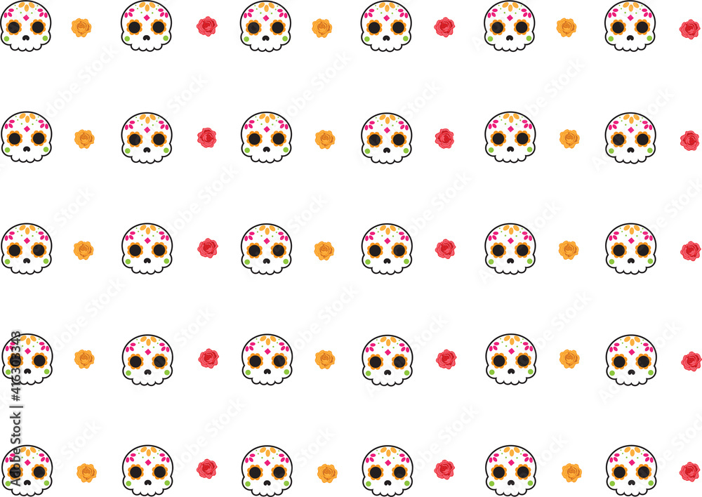 da of the death skull pattern