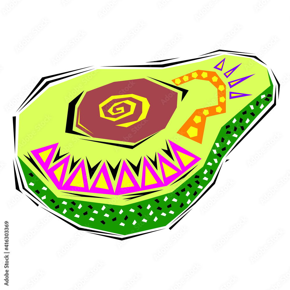 illustration of papaya. Modern papaya design. Abstract design of papaya. illustration of papaya. Modern papaya design. Abstract design of papaya.