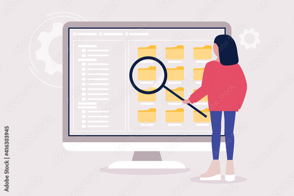 Choice files, documents concept Choice files, documents concept