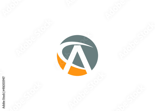 ac initial modern logo design vector icon template