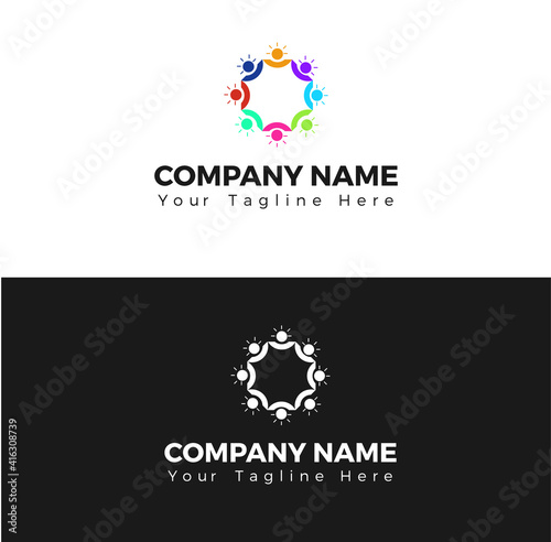 Modern and simple community Logo for any purpose