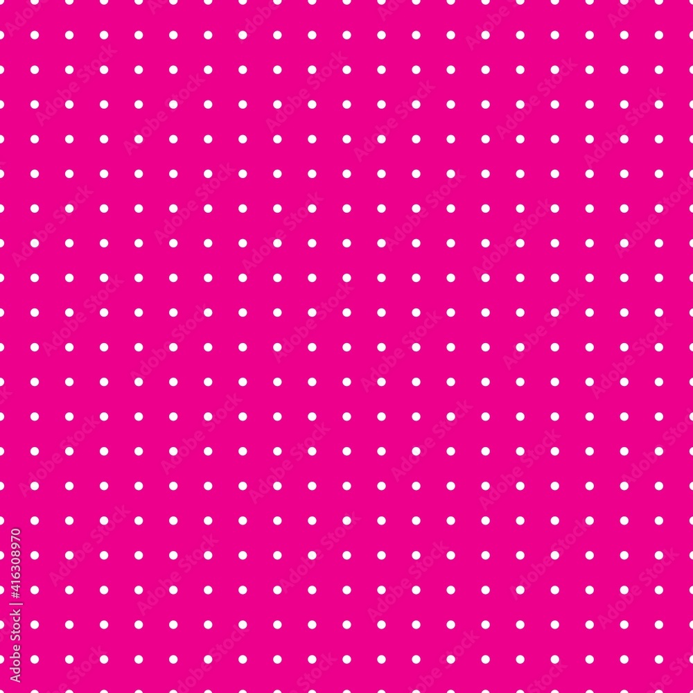 White and pink Polka Dot seamless pattern. Vector background.