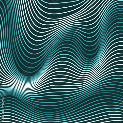 Raster abstract waves lines background