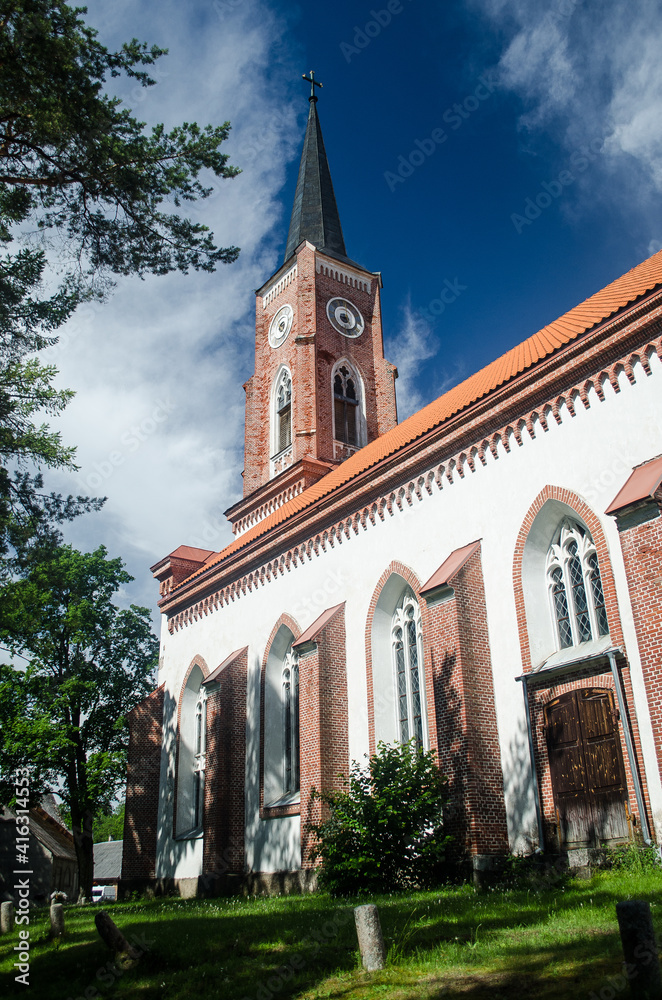 Old Evangelical Lutheran Church in Lubana, Latvia