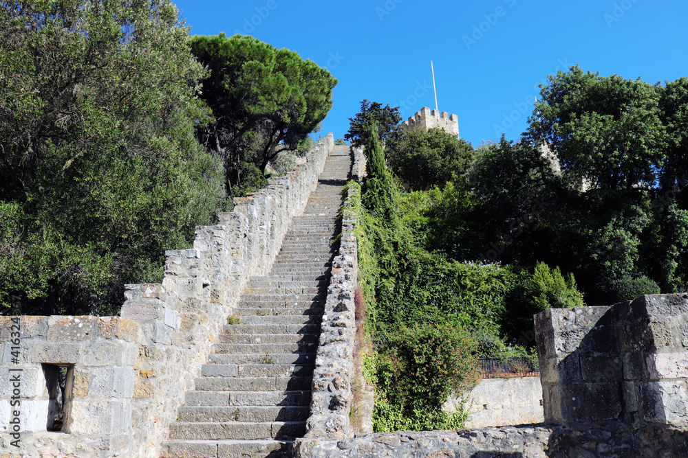 stairs to the castle Lisbon
