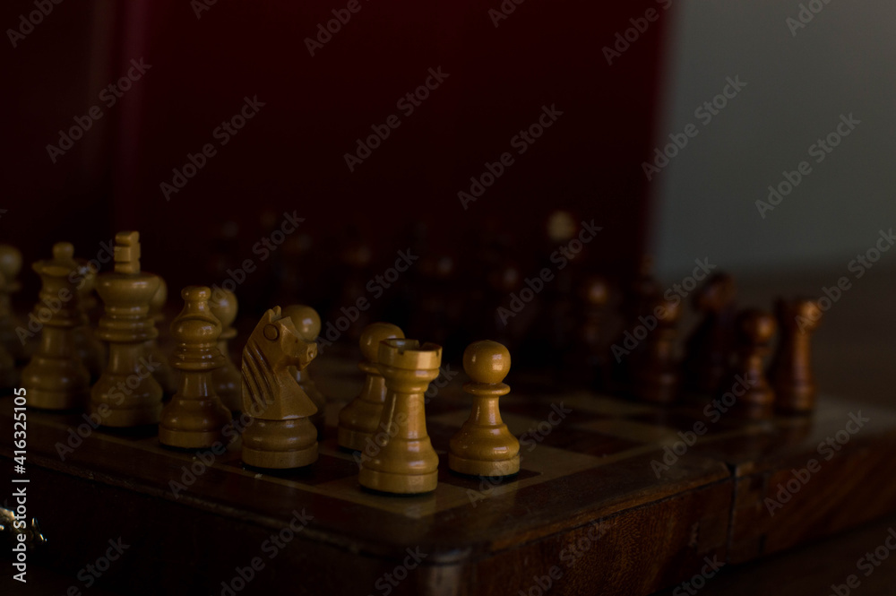 chess pieces on a chessboard chess pieces on a chessboard