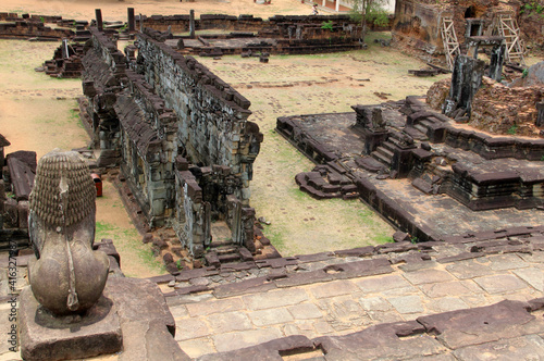Details of the Bakong Temple near Siem Reap, Cambodia