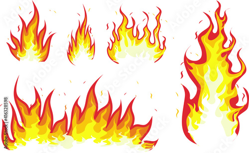 Fire flame vector