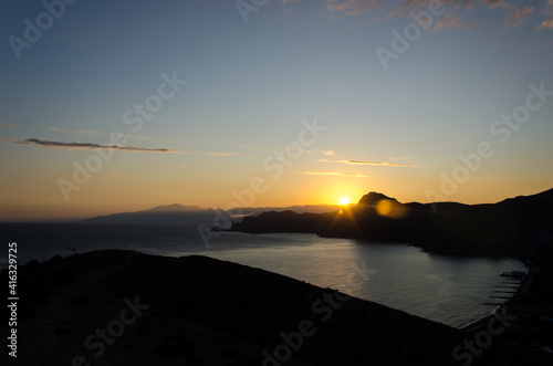 Sunset Over the Sea. Russia, Sudak 2017.