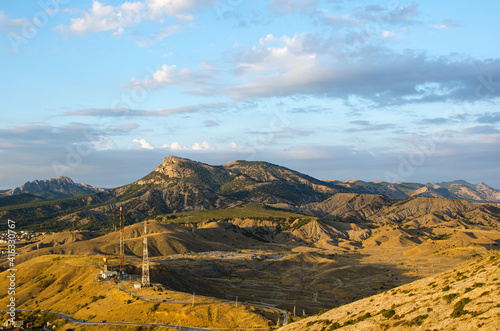 Landscape in the Mountains. Russia, Sudak 2017.
