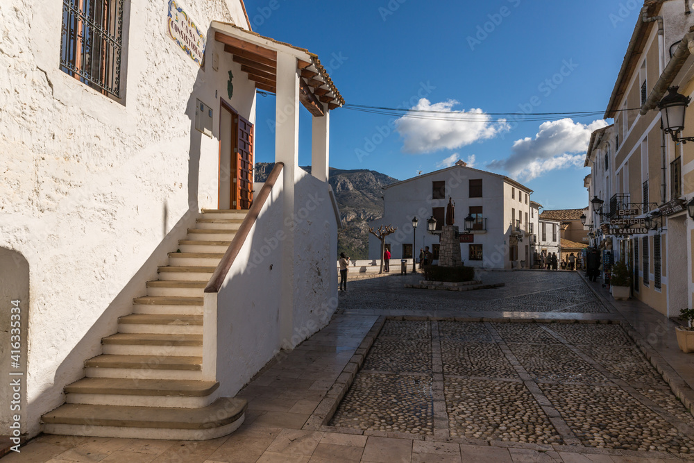 Tourist spot, Castell de Guadalest. Alicante, Spain Tourist spot, Castell de Guadalest. Alicante, Spain