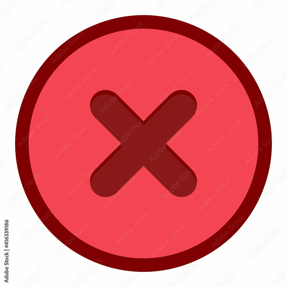Wrong marks, Cross marks, Rejected, Disapproved, No, False, Not Ok, Wrong Choices, Task Completion, Voting. - vector mark symbols in red. Isolated icon. Wrong marks, Cross marks, Rejected, Disapproved, No, False, Not Ok, Wrong Choices, Task Completion, Voting. - vector mark symbols in red. Isolated icon.